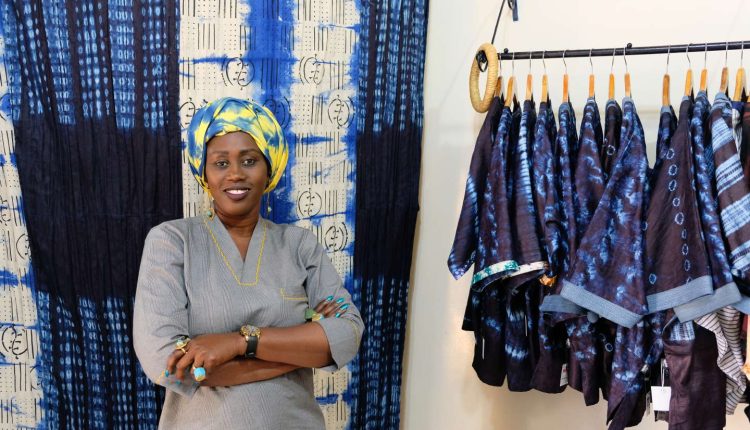 Senegalese designer Marie Madeleine Diouf in her boutique on the Plateau, in downtown Dakar.