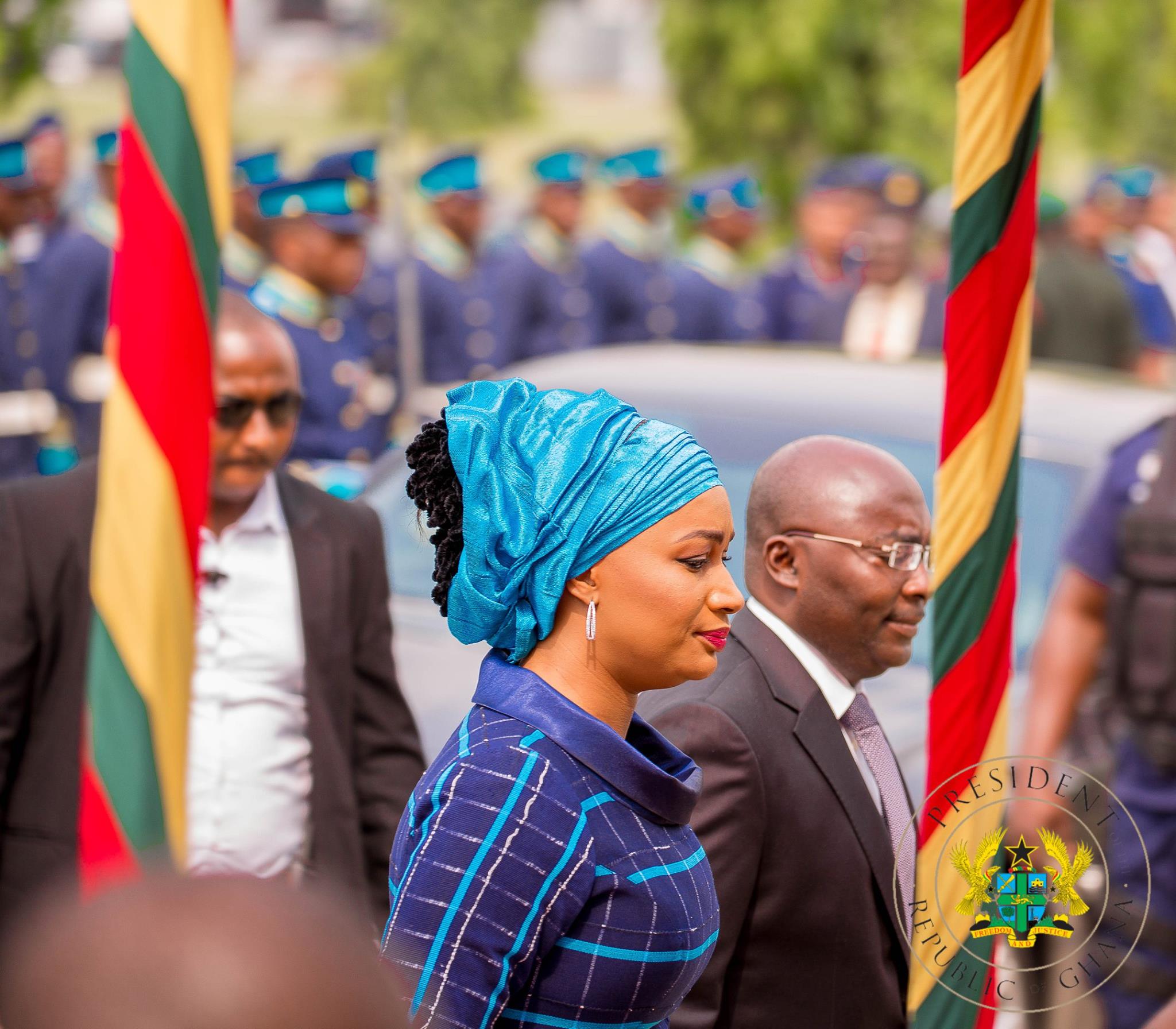 Vice President, Mahamudu Bawumia and wife, Samira Bawumia (Second Lady)