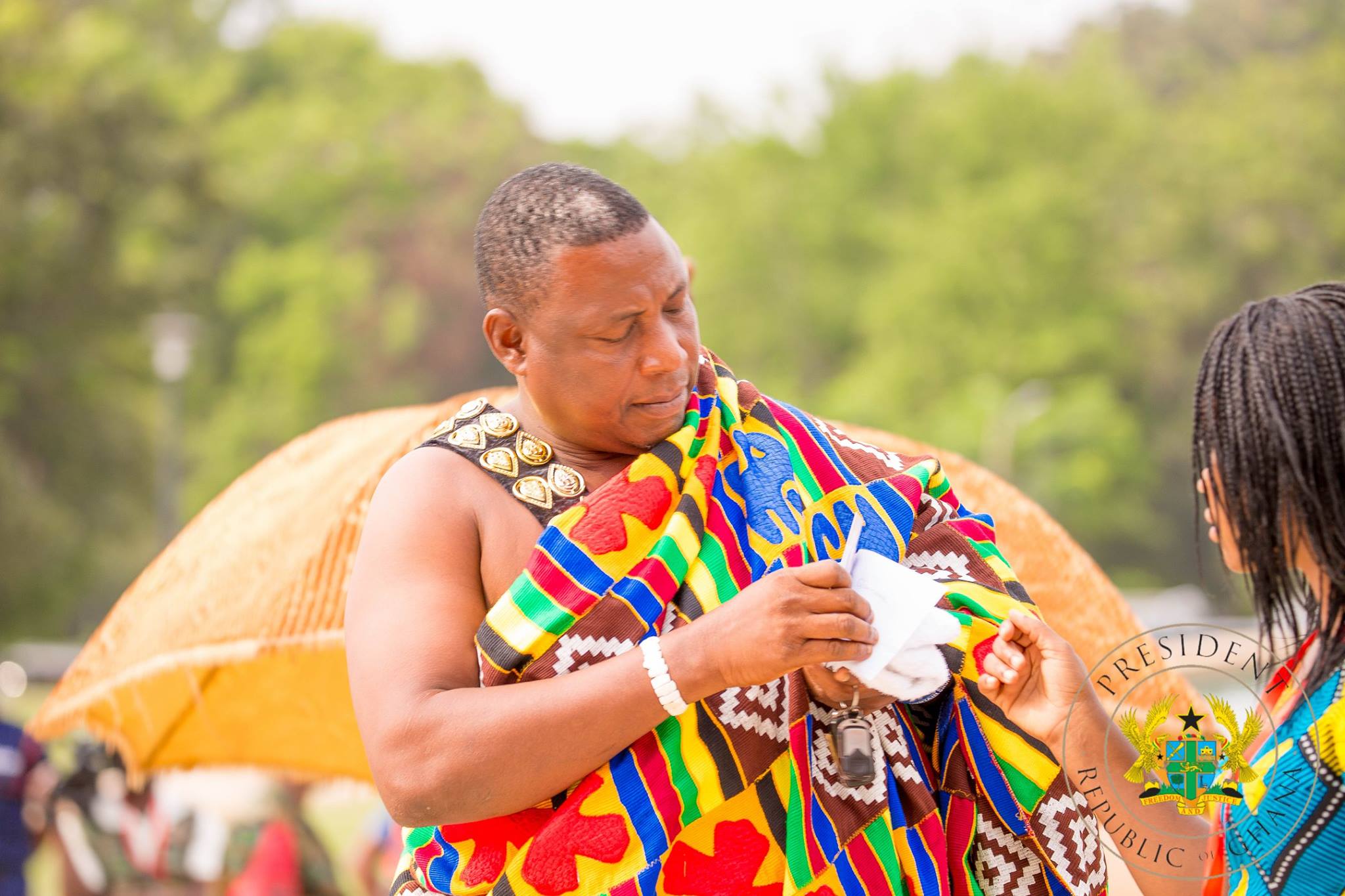 A Chief in his cultural cloth