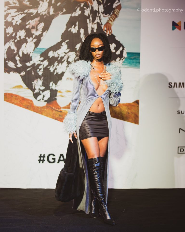 Vicky Mugiwara at the Glitz Africa Fashion Week 2022.