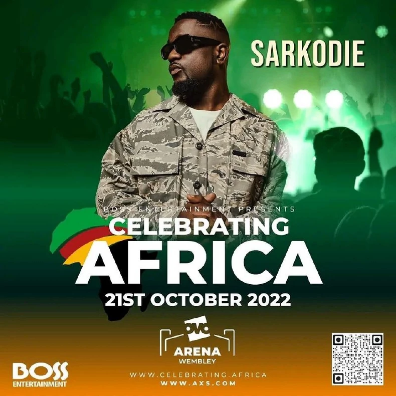 Sarkodie Performs at the Wembley Arena.