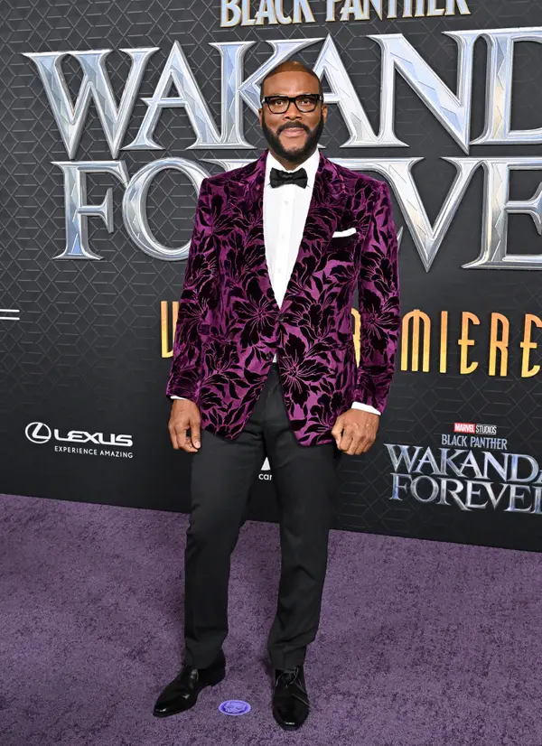 Tyler Perry at the Black Panther: Wakanda Forever Premiere.