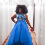 Lydia Forson stuns in a blue outfit at AMAA 2022.
