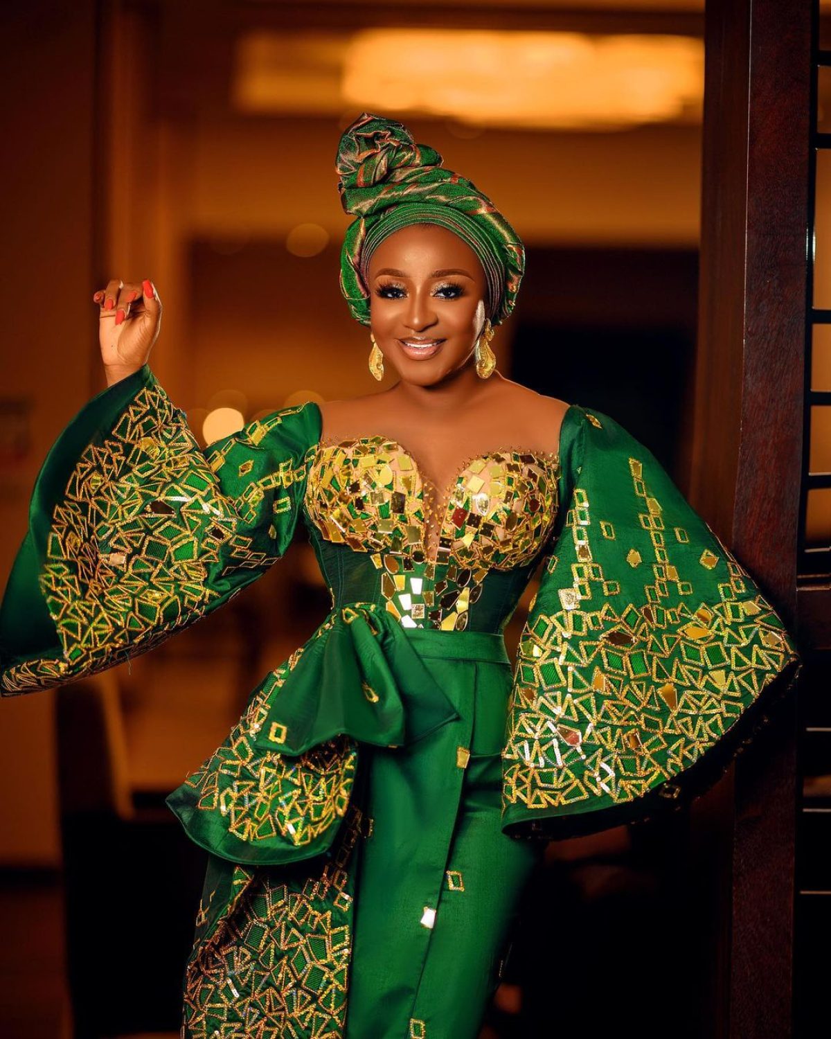 Beautiful Green Lace Styles For Your Next Owambe
