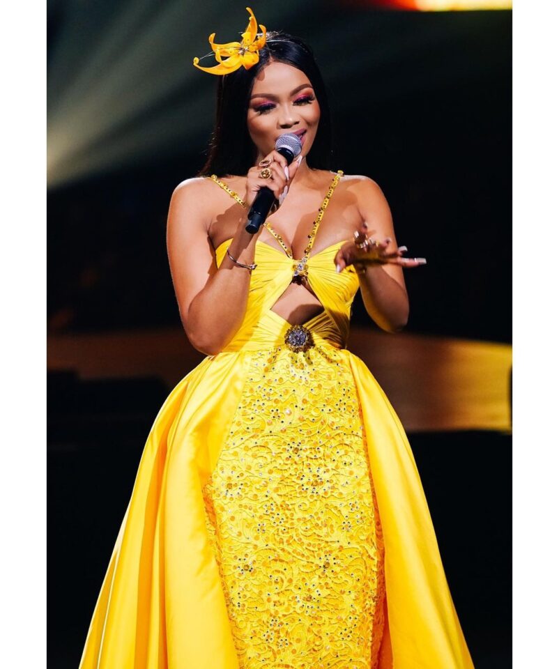 Bonang Matheba's look for Miss SA 2019