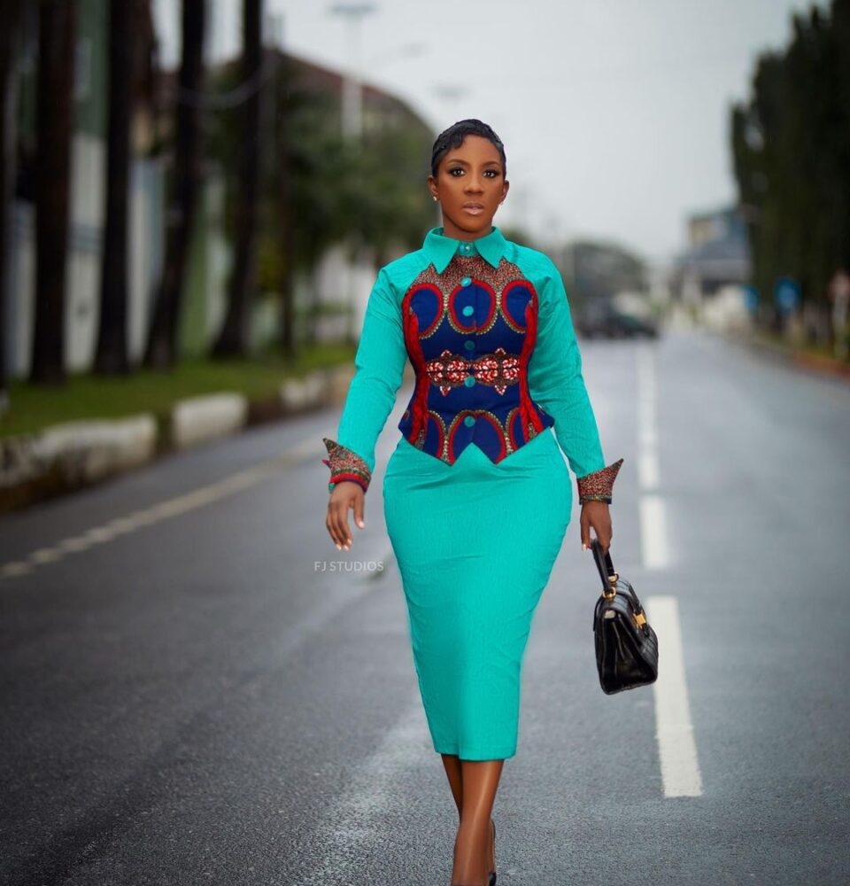 Enhance Your Office Look with Ankara Gowns STYLEAFRIQUE com