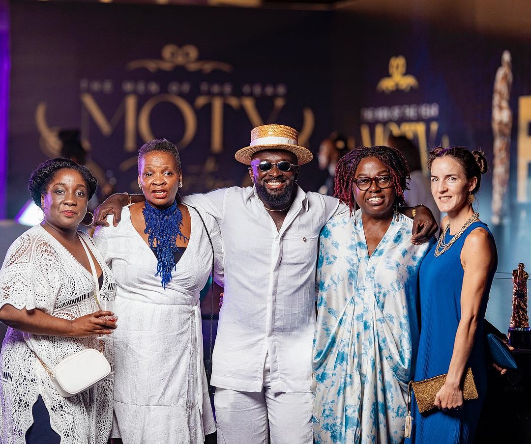 Kojo Soboh (EMY Africa Awards founder) with Guests at the EMY Africa Pre Awards Party