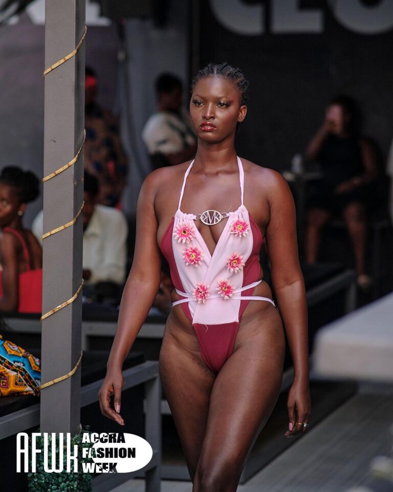 Mikoko Deluxe at the Accra Fashion Week Swimwear Deluxe Fashion Show