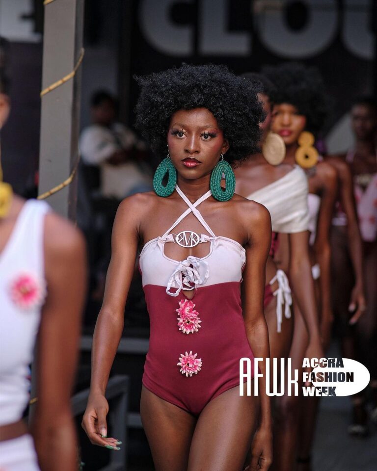 Mikoko Deluxe at the Accra Fashion Week Swimwear Deluxe Fashion Show