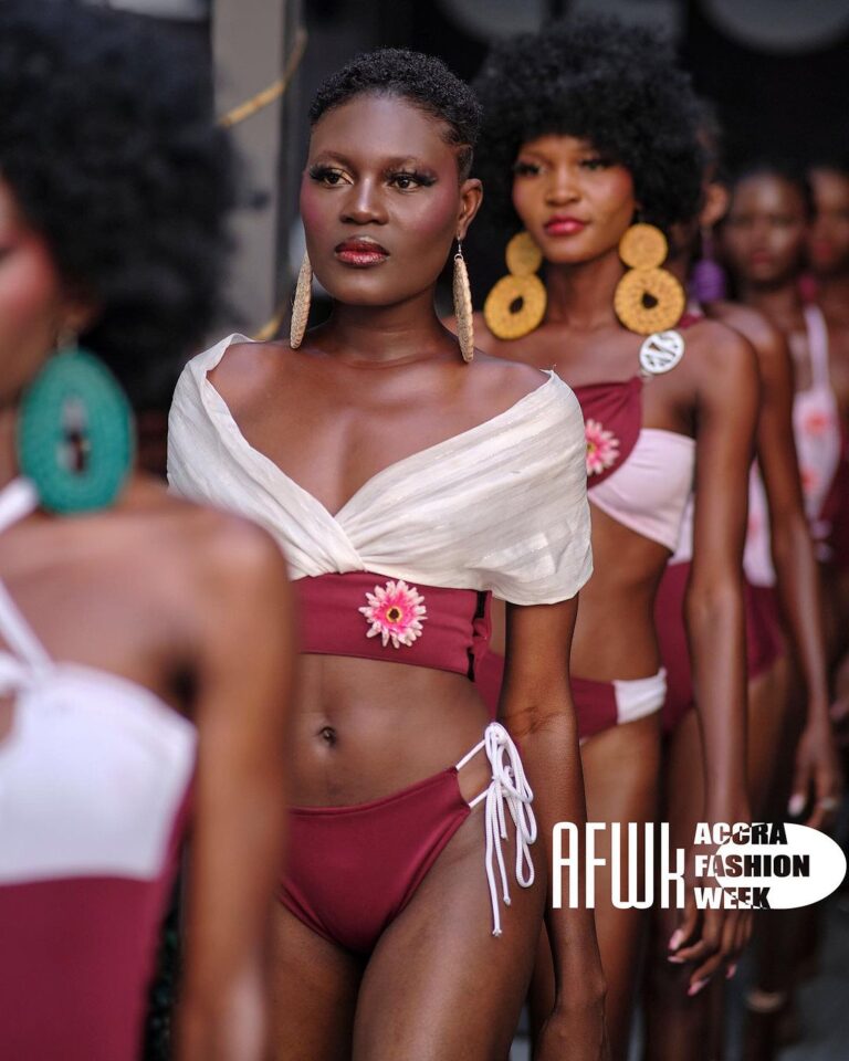 Mikoko Deluxe at the Accra Fashion Week Swimwear Deluxe Fashion Show