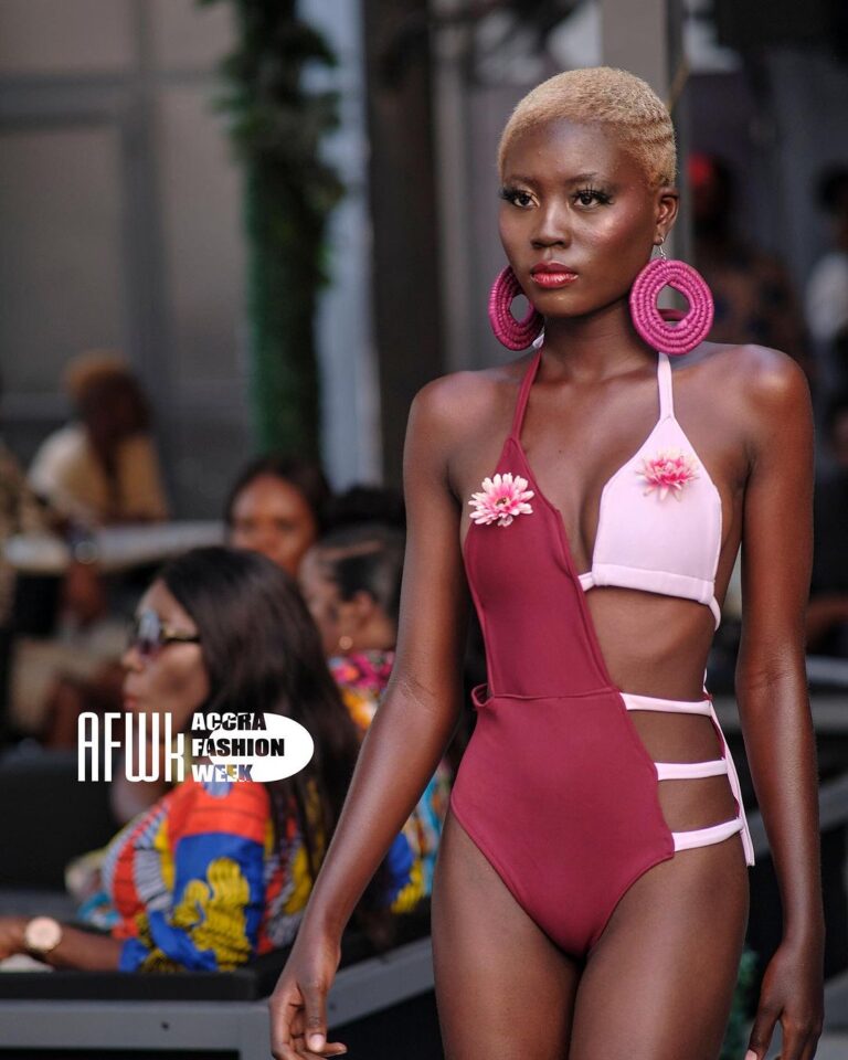 Mikoko Deluxe at the Accra Fashion Week Swimwear Deluxe Fashion Show