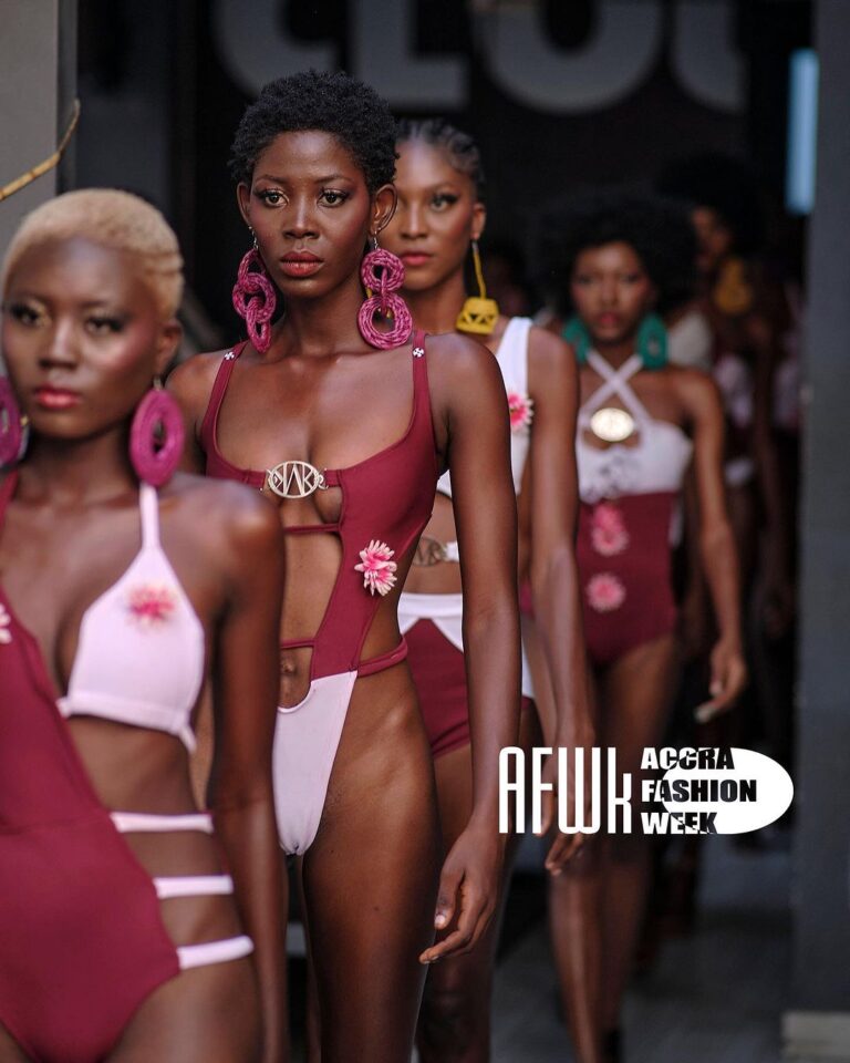 Mikoko Deluxe at the Accra Fashion Week Swimwear Deluxe Fashion Show