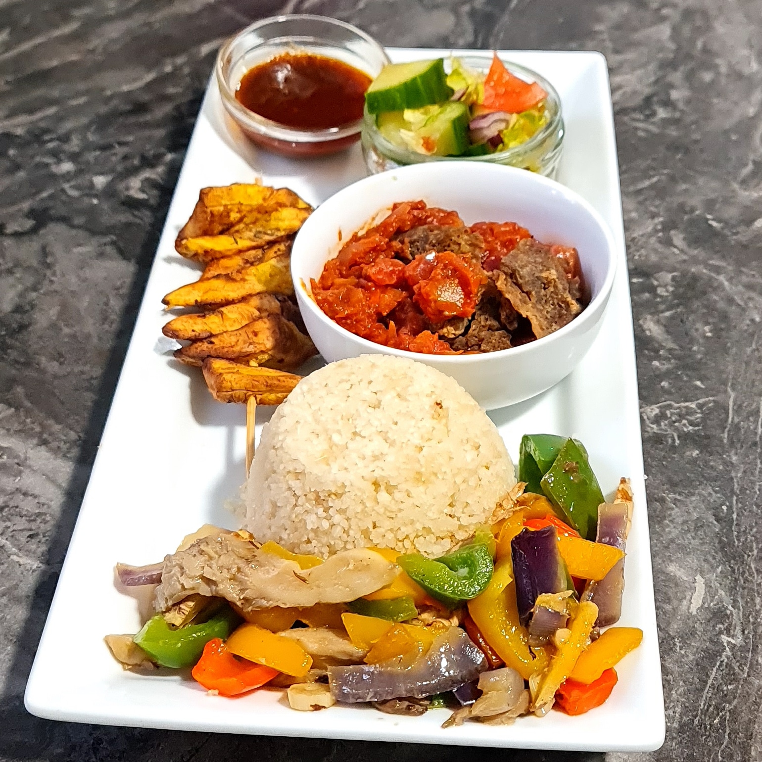 ttieke paired with succulent grilled fish