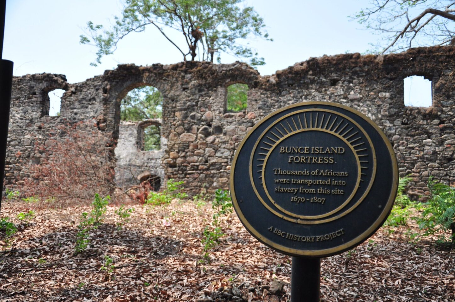 Step into history at Bunce Island Slave Fortress, a poignant reminder of Sierra Leone's past. #BunceIsland #SierraLeoneHistory. Photo Credit: tourismsierraleone.com