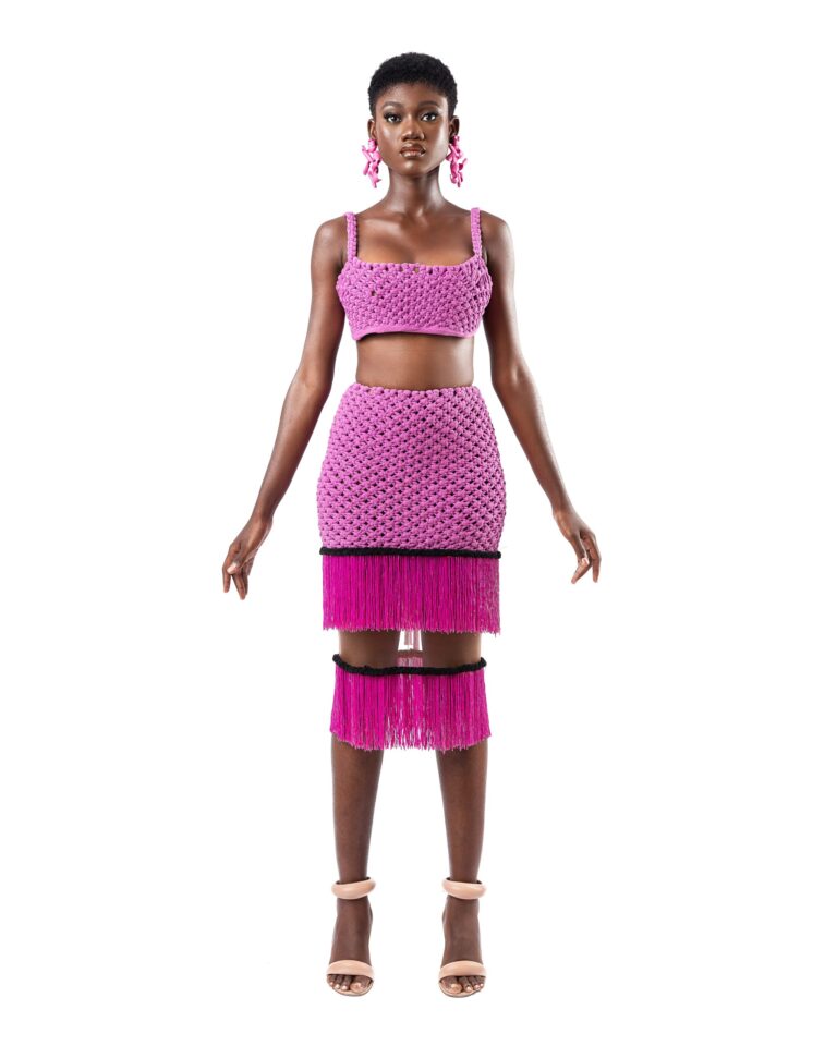 Cha Cha Macramé Skirt. Photo Credit: ramirtw.com