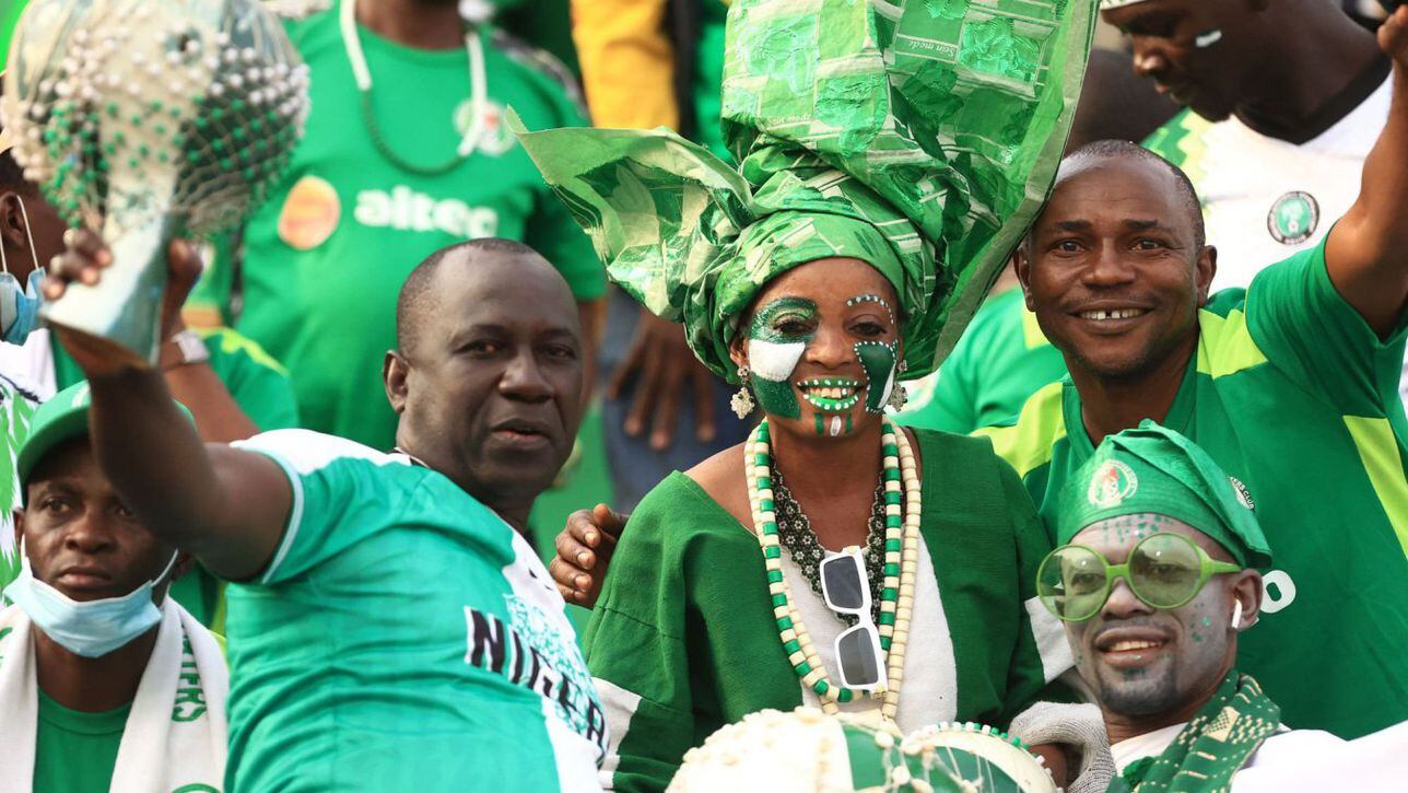 Fans of the Nigerian Eagles at AFCON 2023