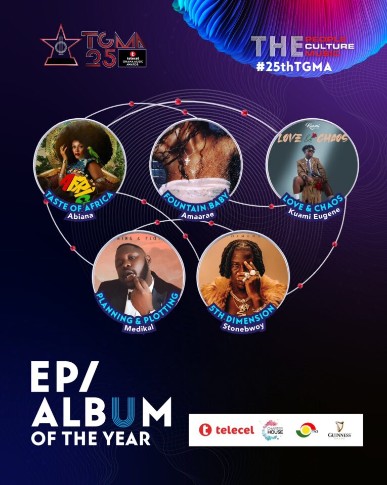 Best EP / Album of the Year. Photo Credit: Telecel Ghana Music Awards