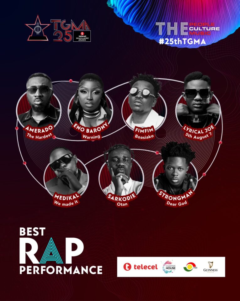 Best Rap Performance. Photo Credit: Telecel Ghana Music Awards