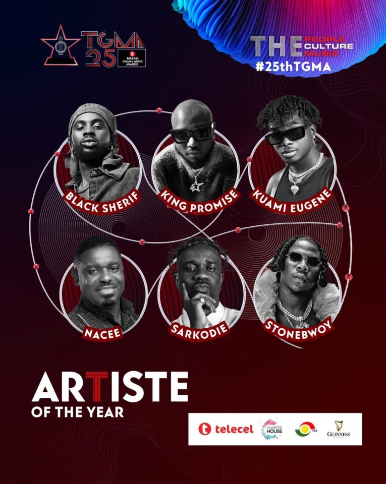 Artiste of the Year. Photo Credit: Telecel Ghana Music Awards