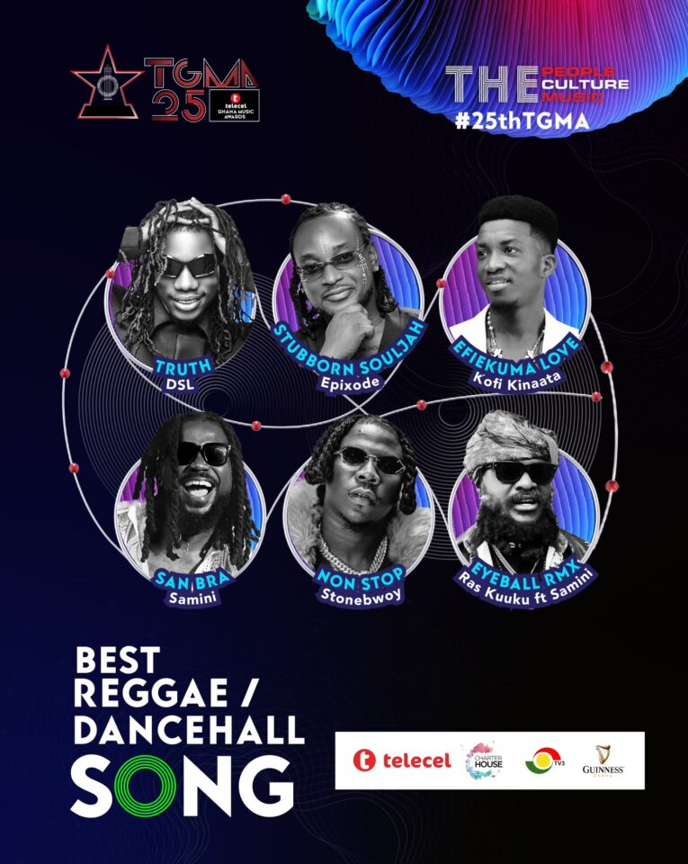 Best Reggae / Dancehall Song. Photo Credit: Telecel Ghana Music Awards