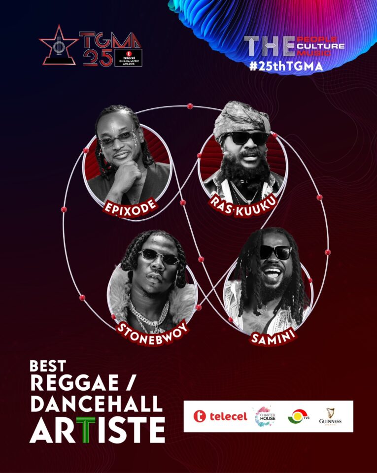 Best Reggae / Dancehall Artiste. Photo Credit: Telecel Ghana Music Awards