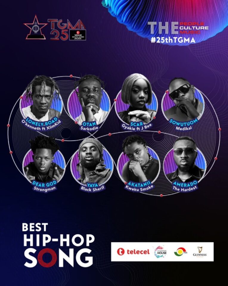 Best Hiphop Song. Photo Credit: Telecel Ghana Music Awards