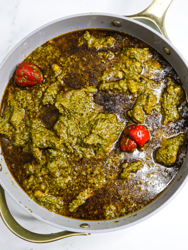 Sierra Leonean Cassava Leaf Stew. Photo Credit: cookingwithclaudy.com