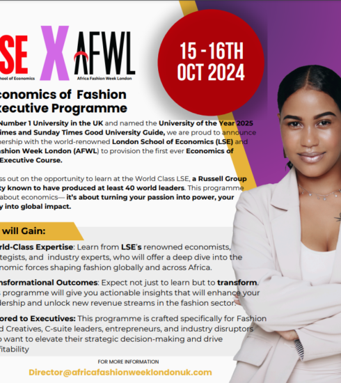 AFWL partners with prestigious London School of Economics. Photo Credit: African Fashion Week London