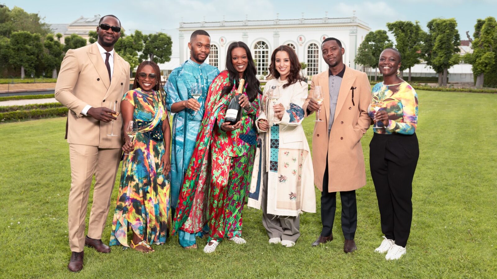 The 7 Creatives at the Orangerie Lawns in France. Photo Credit: Moët & Chandon