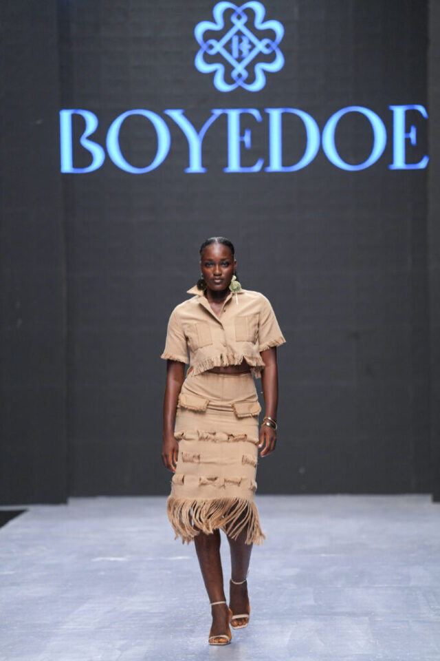 Boyedoe at Lagos Fashion Week. Photo Credit: Insigna Media/Instagram