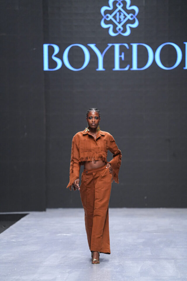 Boyedoe at Lagos Fashion Week. Photo Credit: Insigna Media/Instagram