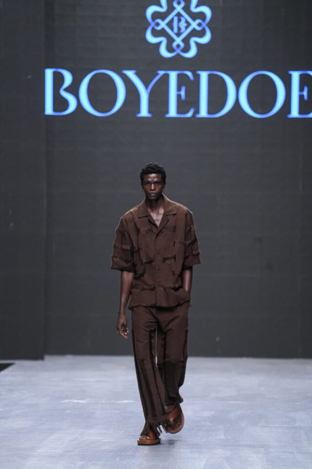 Boyedoe at Lagos Fashion Week. Photo Credit: Insigna Media