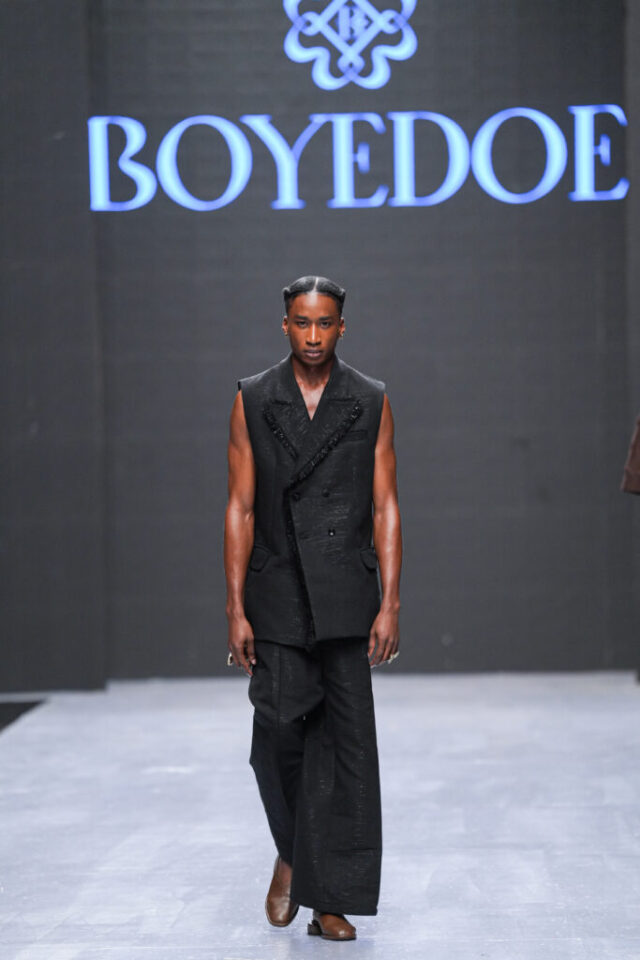 Boyedoe at Lagos Fashion Week. Photo Credit: Insigna Media