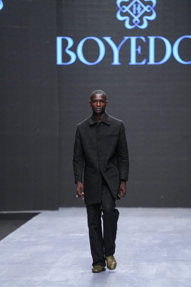 Boyedoe at Lagos Fashion Week. Photo Credit: Insigna Media