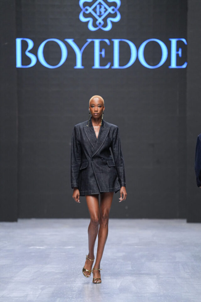 Boyedoe at Lagos Fashion Week. Photo Credit: Insigna Media