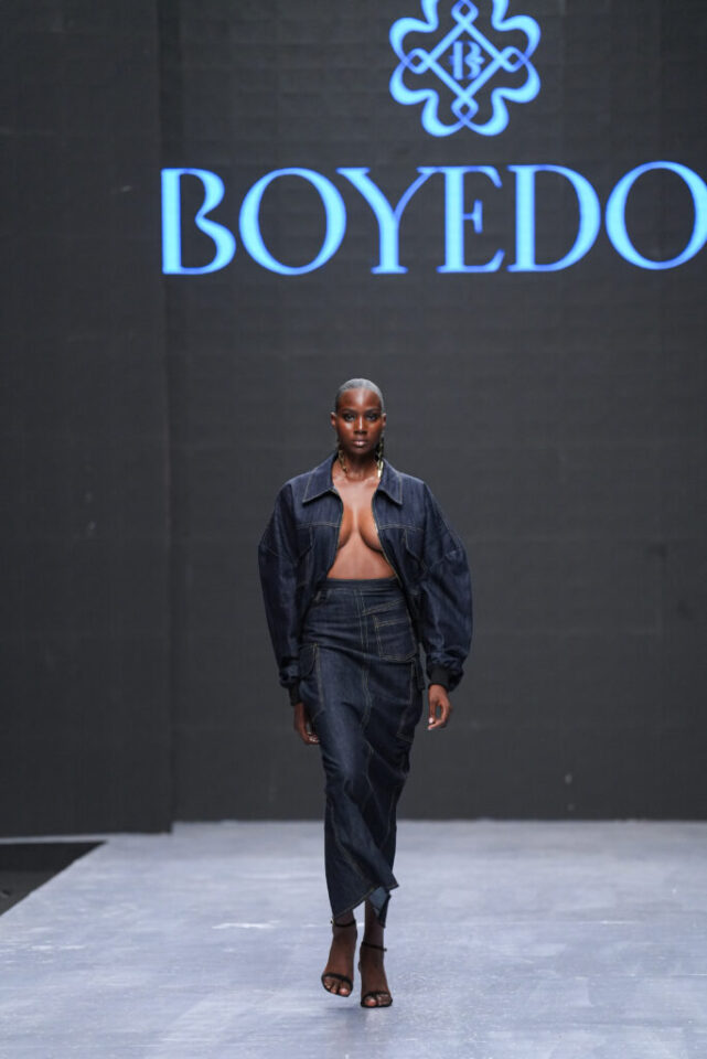 Boyedoe at Lagos Fashion Week. Photo Credit: Insigna Media