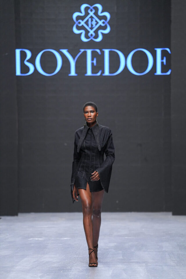 Boyedoe at Lagos Fashion Week. Photo Credit: Insigna Media