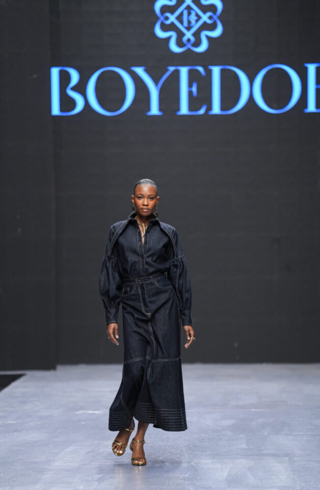 Boyedoe at Lagos Fashion Week. Photo Credit: Insigna Media