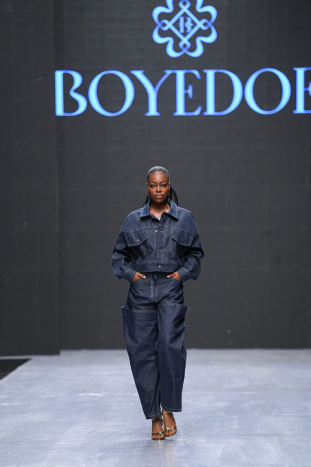 Boyedoe at Lagos Fashion Week. Photo Credit: Insigna Media