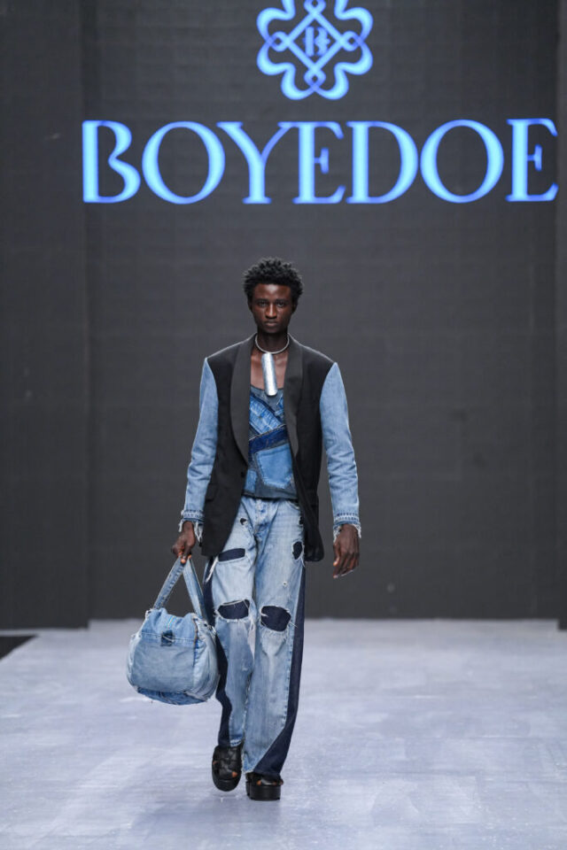 Boyedoe at Lagos Fashion Week. Photo Credit: Insigna Media