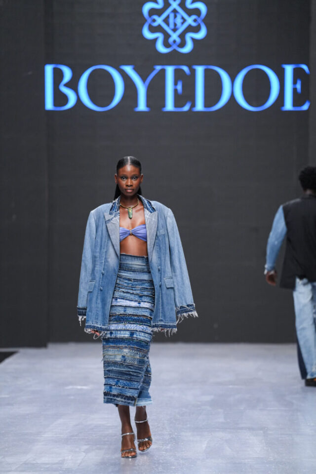 Boyedoe at Lagos Fashion Week. Photo Credit: Insigna Media