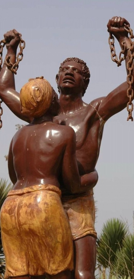 The slave statue on Gorée Island powerfully symbolises the pain of oppression and the strength of survival. 📸 Credit: TripAdvisor