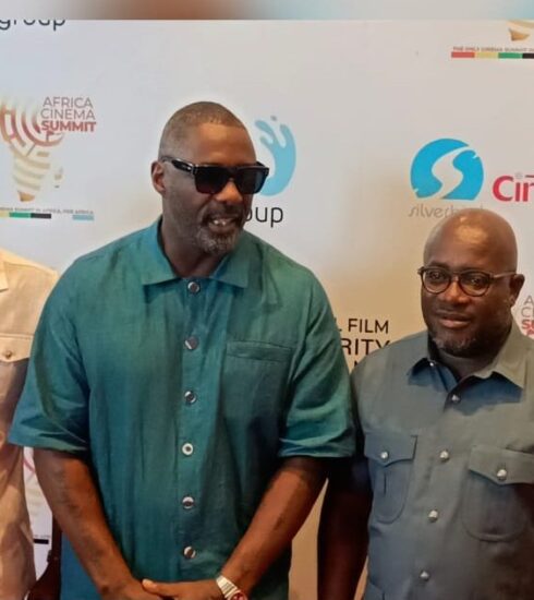 Idris Elba and Tourism Minister Grace First Day of Africa Cinema Summit. Photo Credit: citinewsroom.com