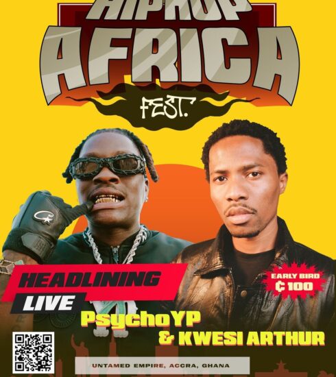 Kwesi Arthur and PsychoYP are set to headline the first-ever HipHop Africa Fest. Photo Credit: HipHop Africa Fest/Instagram