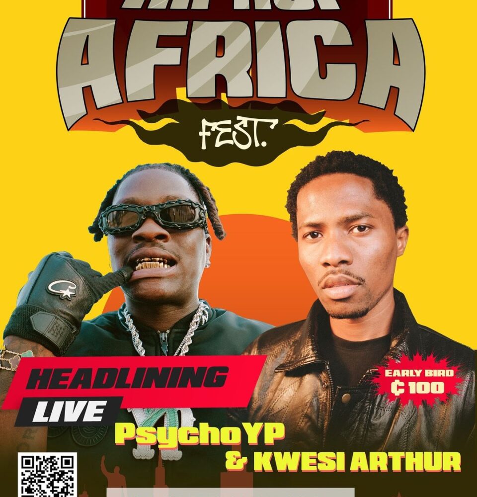 Kwesi Arthur and PsychoYP are set to headline the first-ever HipHop Africa Fest. Photo Credit: HipHop Africa Fest/Instagram