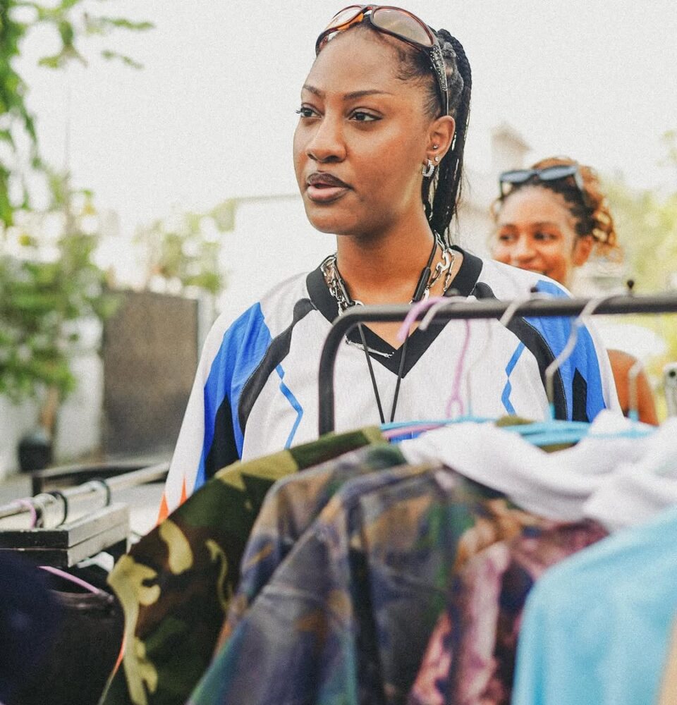 Grammy-winning Nigerian artist, Tems shops at ent. Photo Credit: Joseph Boakye Mensah/Instagram