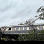 “A journey interrupted — Rovos Rail's luxury train collided with a freight train en route to Zimbabwe. Photo Credit: The Chronicles