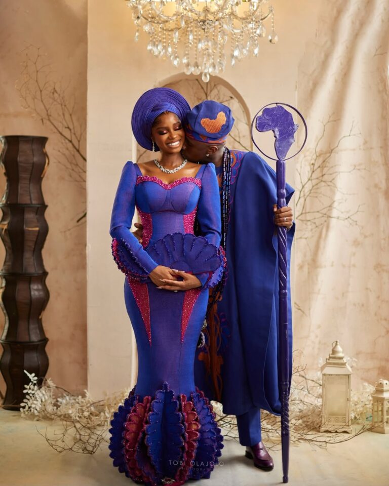Priscilla Ojo & Juma Jux. Photo Credit: Weddings By Tobi Olajolo/Instagram
