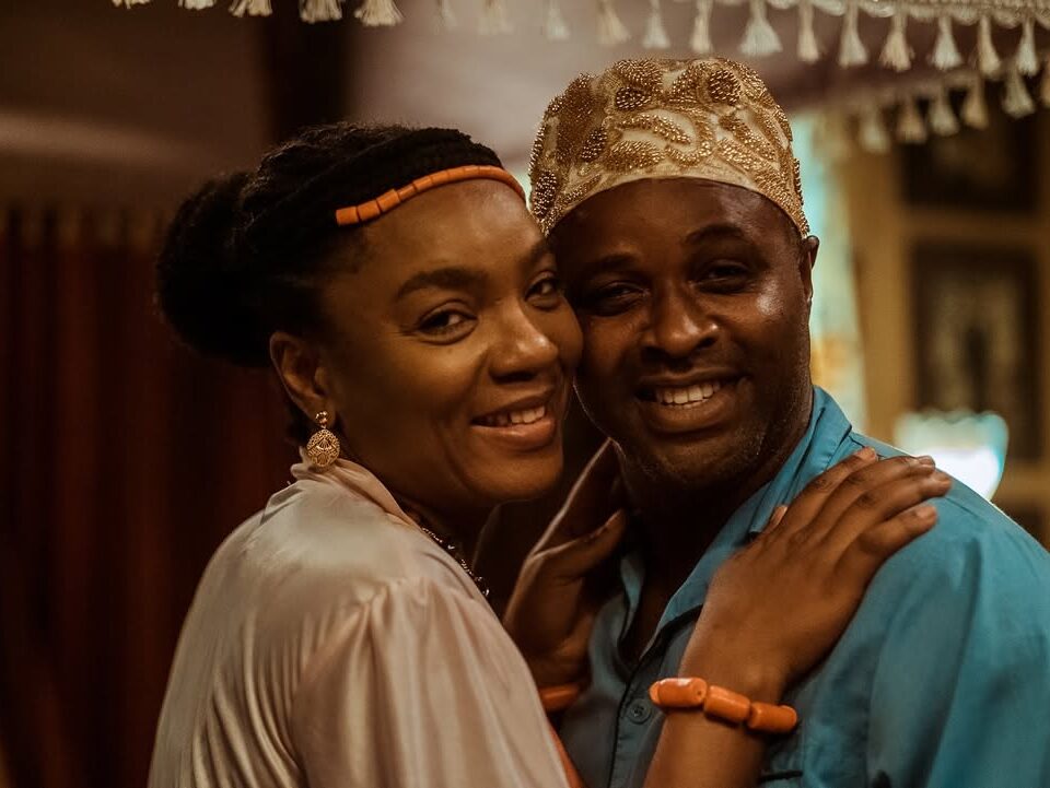 Chioma Chukwuka & Femi Adebayo in “Seven Doors”. Photo Credit: Chioma Chukwuka/Instagram
