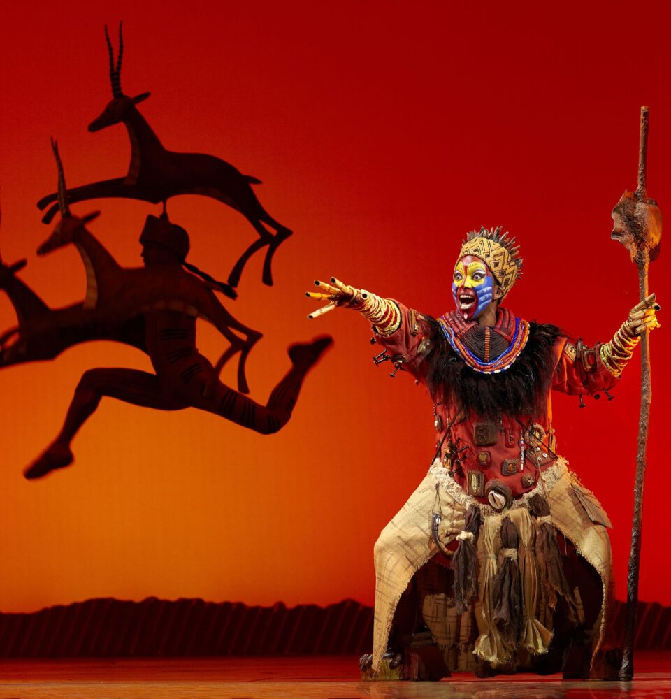Disney's The Lion King. Rafiki Gazelle. Photo Credit: Brinkoff and Mogenburg